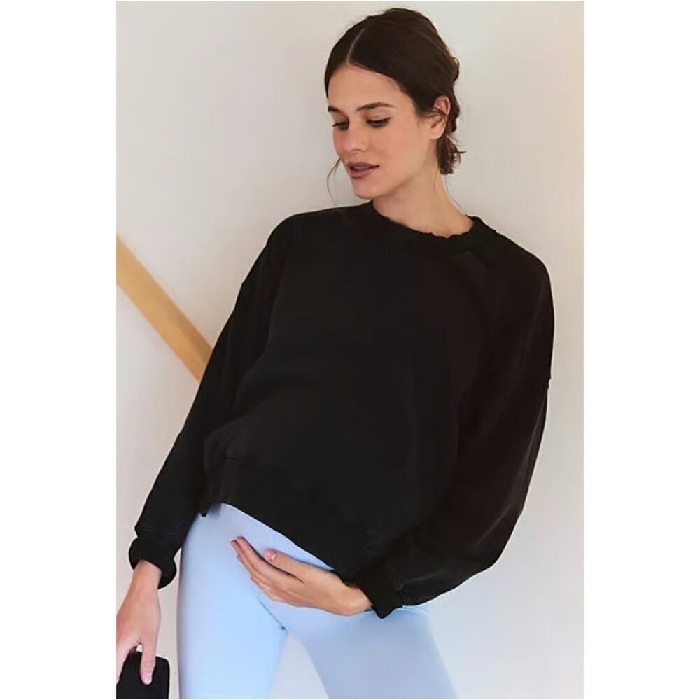 Free People FP Movement x Hatch Women's Black Intercept Maternity Sweatshirt S